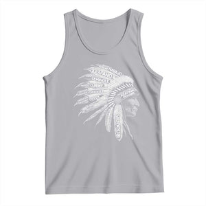 Native American Tribes Tank Top Vintage Indian American Chief TS11 Athletic Heather Print Your Wear