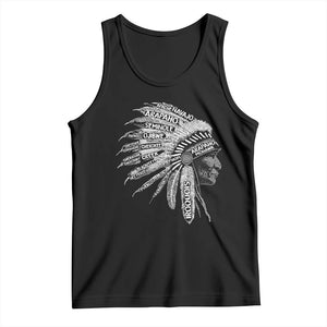 Native American Tribes Tank Top Vintage Indian American Chief TS11 Black Print Your Wear