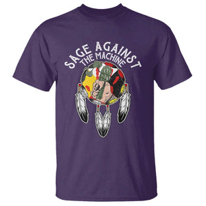 Funny Sage Against The Machine T Shirt Native American Sage Medicine Wheel TS11 Purple Print Your Wear