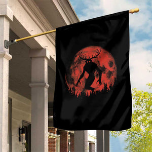 Wendigo Monster Garden Flag Skinwalker Night Stroll Cryptid Full Moon Evil Monster TS11 Print Your Wear