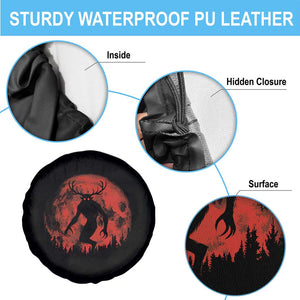 Wendigo Monster Spare Tire Cover Skinwalker Night Stroll Cryptid Full Moon Evil Monster TS11 Print Your Wear