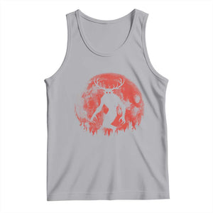 Wendigo Monster Tank Top Skinwalker Night Stroll Cryptid Full Moon Evil Monster TS11 Athletic Heather Print Your Wear