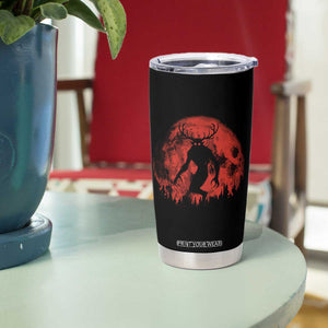 Wendigo Monster Tumbler Cup Skinwalker Night Stroll Cryptid Full Moon Evil Monster TS11 Print Your Wear