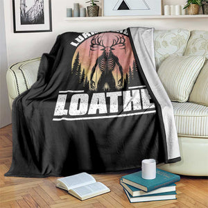 Funny Wendigo Cryptid Lurk Laugh Loathe Throw Blanket TS11 Print Your Wear