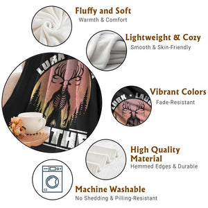 Funny Wendigo Cryptid Lurk Laugh Loathe Throw Blanket TS11 Print Your Wear