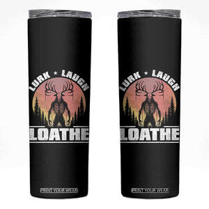 Funny Wendigo Cryptid Lurk Laugh Loathe Skinny Tumbler TS11 Black Print Your Wear