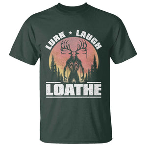 Funny Wendigo Cryptid Lurk Laugh Loathe T Shirt TS11 Dark Forest Green Print Your Wear