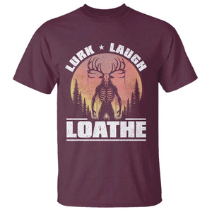 Funny Wendigo Cryptid Lurk Laugh Loathe T Shirt TS11 Maroon Print Your Wear