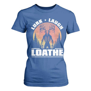 Funny Wendigo Cryptid Lurk Laugh Loathe T Shirt For Women TS11 Royal Blue Print Your Wear