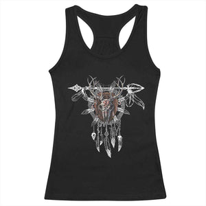 Native American Wendigo Monster Skinwalker Dreamcatcher Racerback Tank Top TS11 Black Print Your Wear