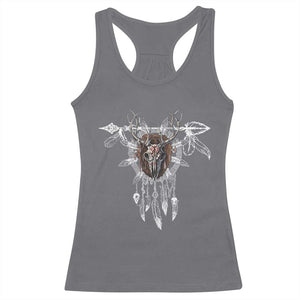 Native American Wendigo Monster Skinwalker Dreamcatcher Racerback Tank Top TS11 Charcoal Print Your Wear