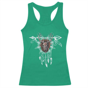 Native American Wendigo Monster Skinwalker Dreamcatcher Racerback Tank Top TS11 Irish Green Print Your Wear