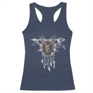 Native American Wendigo Monster Skinwalker Dreamcatcher Racerback Tank Top TS11 Navy Print Your Wear