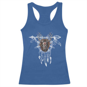 Native American Wendigo Monster Skinwalker Dreamcatcher Racerback Tank Top TS11 Royal Blue Print Your Wear
