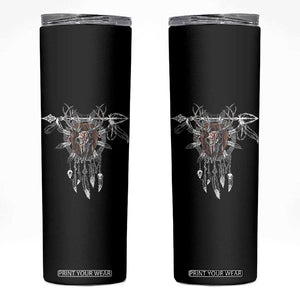 Native American Wendigo Monster Skinwalker Dreamcatcher Skinny Tumbler TS11 Black Print Your Wear