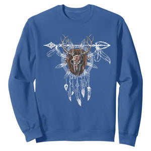 Native American Wendigo Monster Skinwalker Dreamcatcher Sweatshirt TS11 Royal Blue Print Your Wear