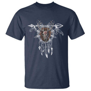 Native American Wendigo Monster Skinwalker Dreamcatcher T Shirt TS11 Navy Print Your Wear