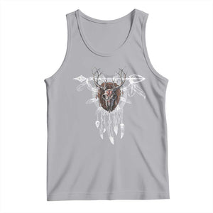 Native American Wendigo Monster Skinwalker Dreamcatcher Tank Top TS11 Athletic Heather Print Your Wear