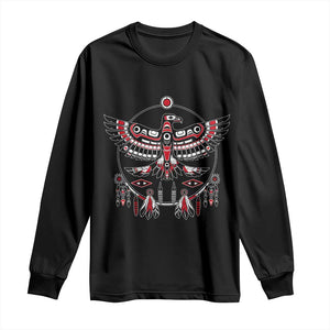 Thunderbird Native American Northwest Coast Art Long Sleeve Shirt TS11 Black Print Your Wear