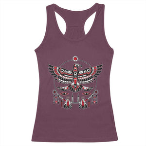 Thunderbird Native American Northwest Coast Art Racerback Tank Top TS11 Maroon Print Your Wear