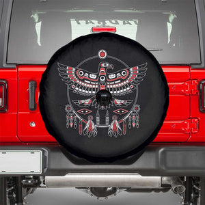Thunderbird Native American Northwest Coast Art Spare Tire Cover TS11 Black Print Your Wear