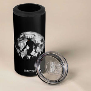 Wendigo Monster 4 in 1 Can Cooler Tumbler Skinwalker Night Stroll Cryptid Full Moon TS11 Print Your Wear