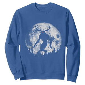Wendigo Monster Sweatshirt Skinwalker Night Stroll Cryptid Full Moon TS11 Royal Blue Print Your Wear