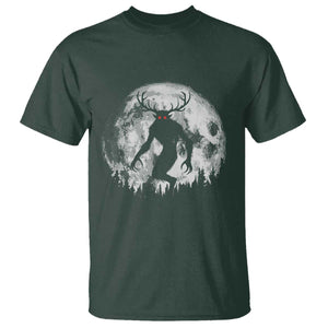 Wendigo Monster T Shirt Skinwalker Night Stroll Cryptid Full Moon TS11 Dark Forest Green Print Your Wear