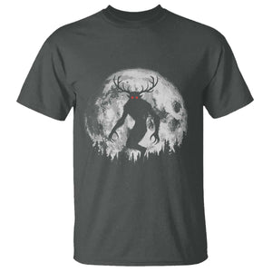 Wendigo Monster T Shirt Skinwalker Night Stroll Cryptid Full Moon TS11 Dark Heather Print Your Wear