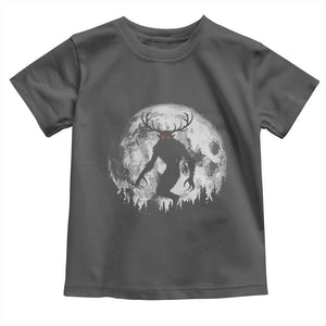Wendigo Monster Toddler T Shirt Skinwalker Night Stroll Cryptid Full Moon TS11 Dark Heather Print Your Wear