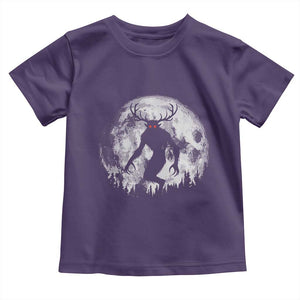 Wendigo Monster Toddler T Shirt Skinwalker Night Stroll Cryptid Full Moon TS11 Purple Print Your Wear