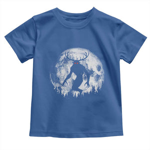 Wendigo Monster Toddler T Shirt Skinwalker Night Stroll Cryptid Full Moon TS11 Royal Blue Print Your Wear
