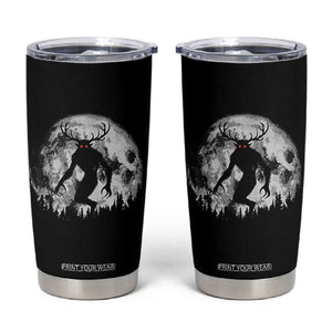 Wendigo Monster Tumbler Cup Skinwalker Night Stroll Cryptid Full Moon TS11 Black Print Your Wear