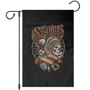 Sturgis South Dakota Indian American Rider Skull 86th Anniversary Garden Flag