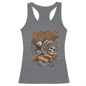 Sturgis South Dakota Indian American Rider Skull 86th Anniversary Racerback Tank Top