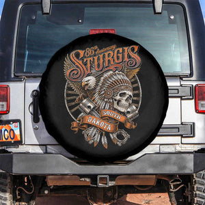 Sturgis South Dakota Indian American Rider Skull 86th Anniversary Spare Tire Cover