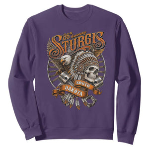 Sturgis South Dakota Indian American Rider Skull 86th Anniversary Sweatshirt