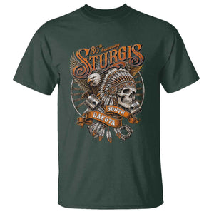 Sturgis South Dakota Indian American Rider Skull 86th Anniversary T Shirt