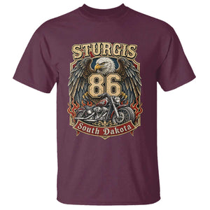 Sturgis South Dakota Motorcycle Lover Eagle 86th Anniversary T Shirt