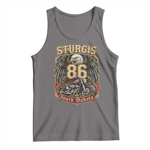 Sturgis South Dakota Motorcycle Lover Eagle 86th Anniversary Tank Top