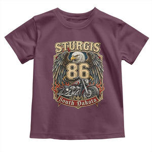 Sturgis South Dakota Motorcycle Lover Eagle 86th Anniversary Toddler T Shirt