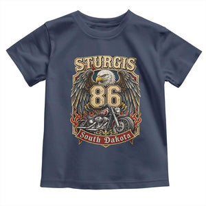 Sturgis South Dakota Motorcycle Lover Eagle 86th Anniversary Toddler T Shirt