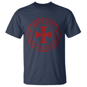 Deus Vult Ordo Silentium Knights Templar Est 1119 T Shirt Crusader Cross