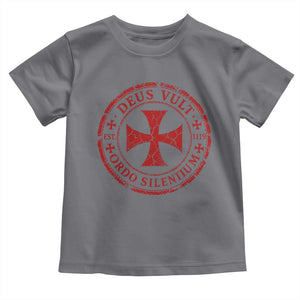 Deus Vult Ordo Silentium Knights Templar Est 1119 Toddler T Shirt Crusader Cross