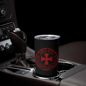 Deus Vult Ordo Silentium Knights Templar Est 1119 Tumbler Cup Crusader Cross