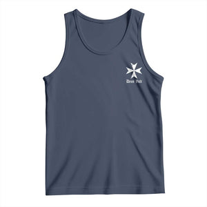 Knights Hospitaller Maltese Cross Catholic Christian Deus Vult Tank Top