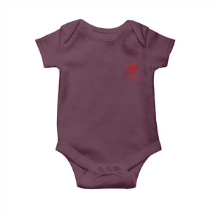 Deus Vult Catholic Knight Templar Jerusalem Cross Baby Onesie