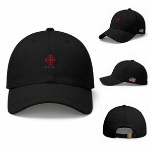 Deus Vult Catholic Knight Templar Jerusalem Cross Baseball Cap