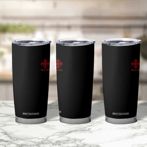 Deus Vult Catholic Knight Templar Jerusalem Cross Tumbler Cup