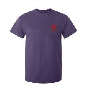 Deus Vult Catholic Knight Templar Crusader Cross Faith T Shirt For Kid